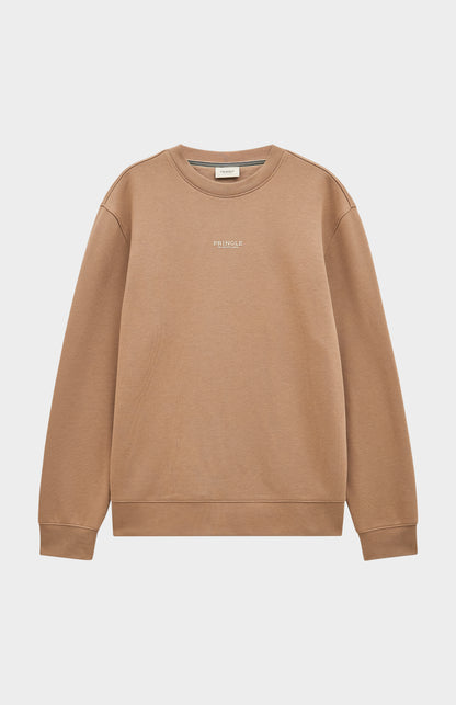 Men's Crew Neck Sweatshirt In Mushroom