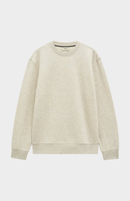 Pringle of Scotland Men's Crew Neck Sweatshirt In Ecru Beige Melange