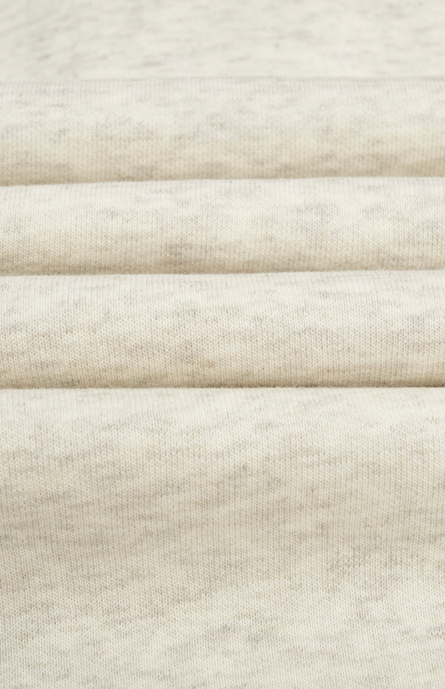 Pringle of Scotland Men's Crew Neck Sweatshirt In Ecru Beige Melange fabric detail