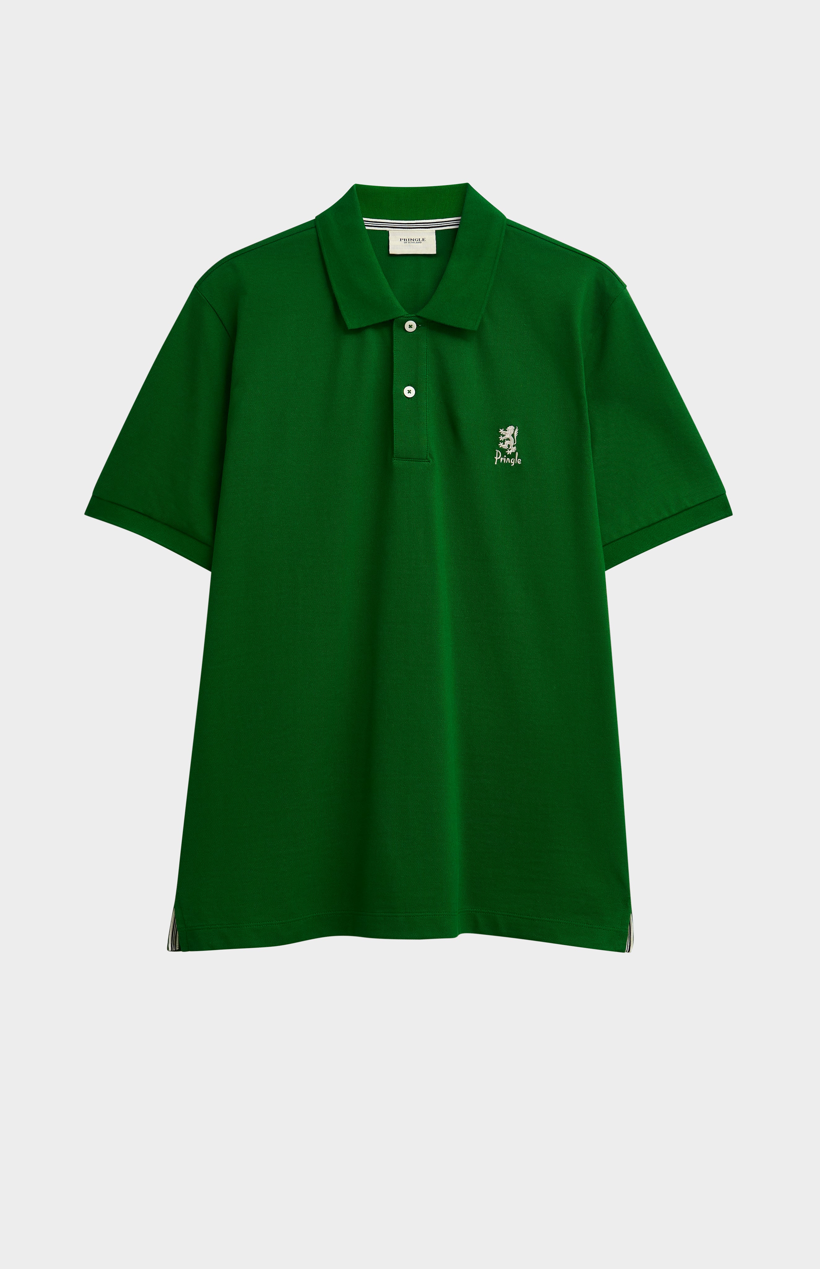 Pringle Of Scotland Men's Cotton Pique Polo Shirt In Bright Green