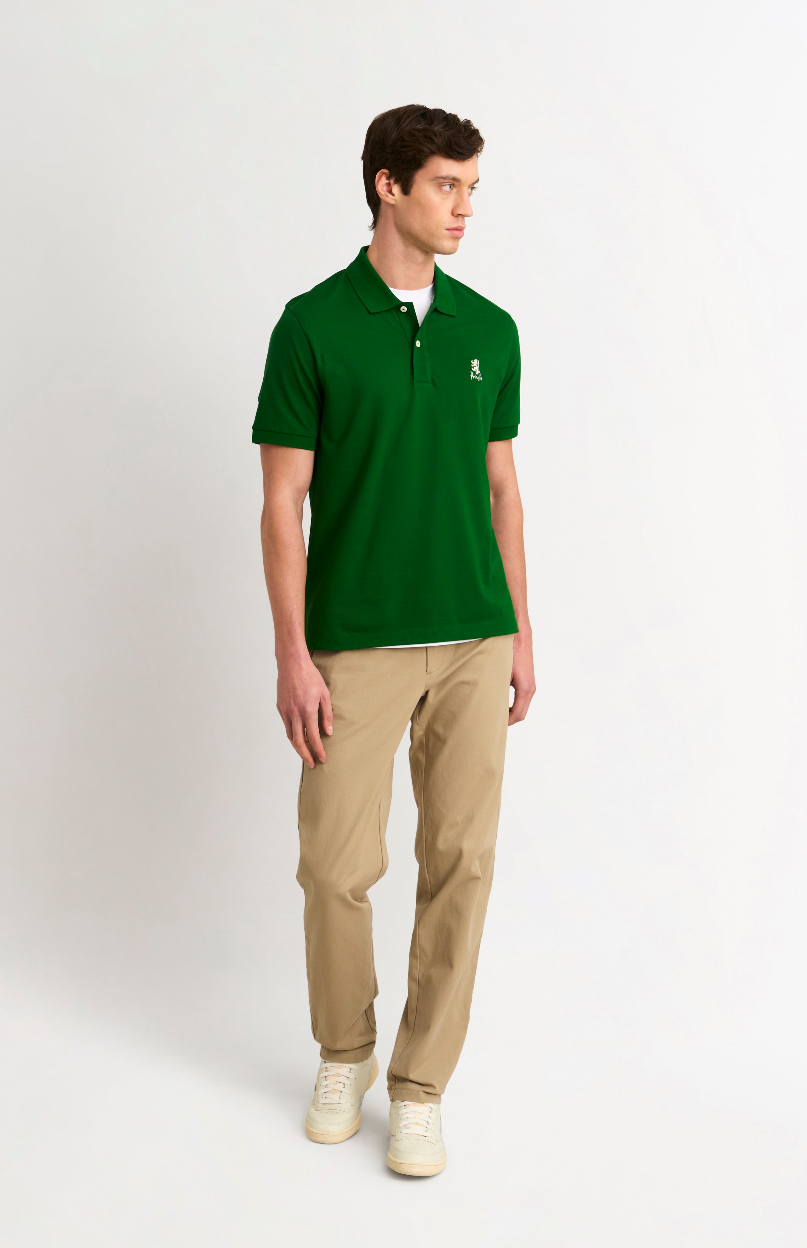 Pringle Of Scotland Men's Cotton Pique Polo Shirt In Bright Green