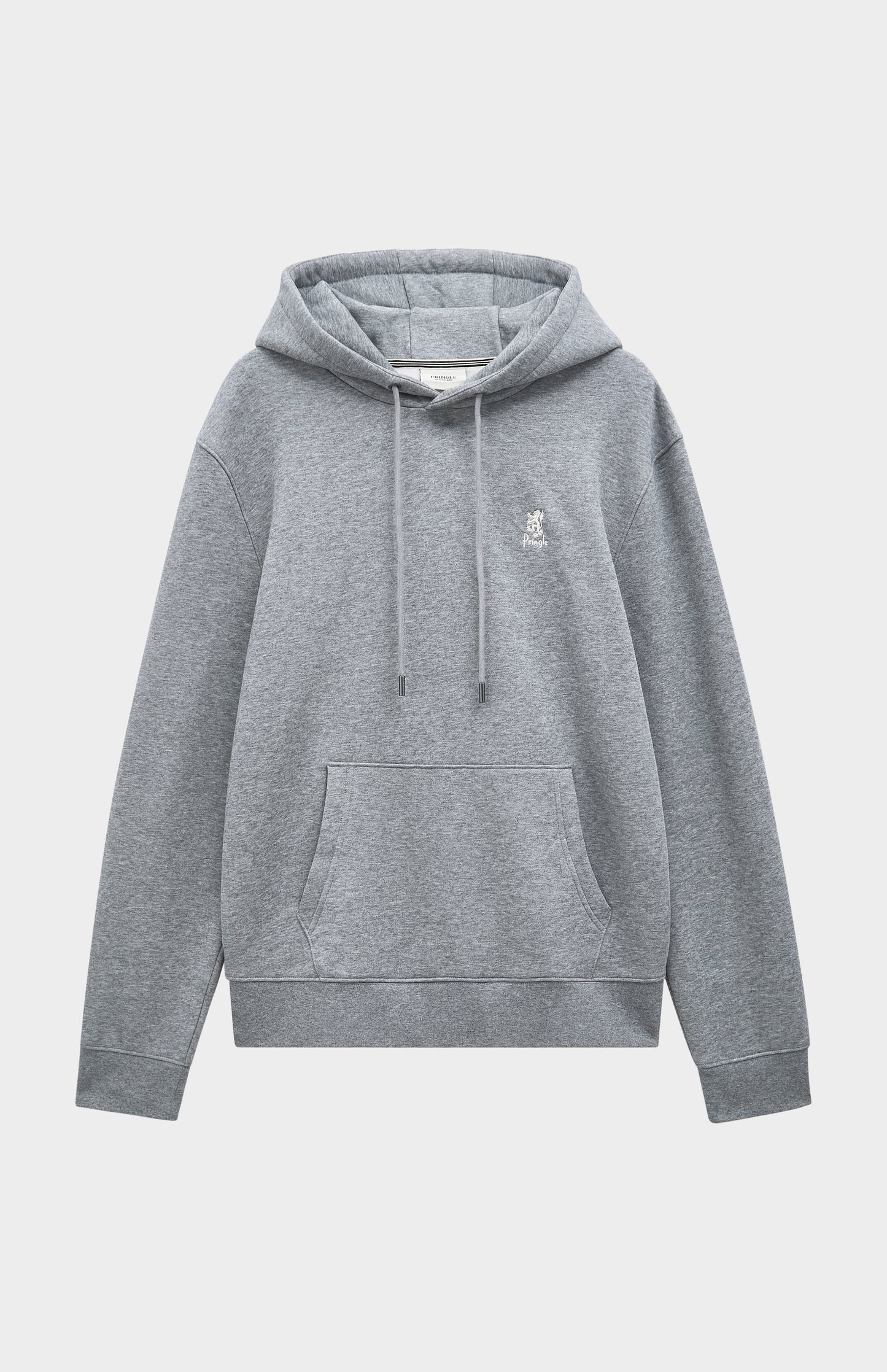 Men's Hooded Jumper In Grey Melange