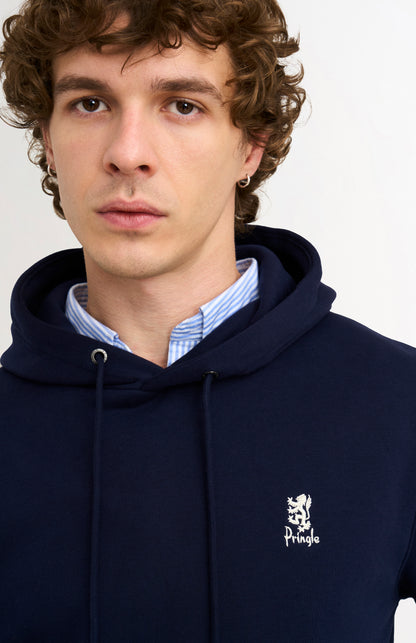 Men's Hooded Jumper In Navy Blue