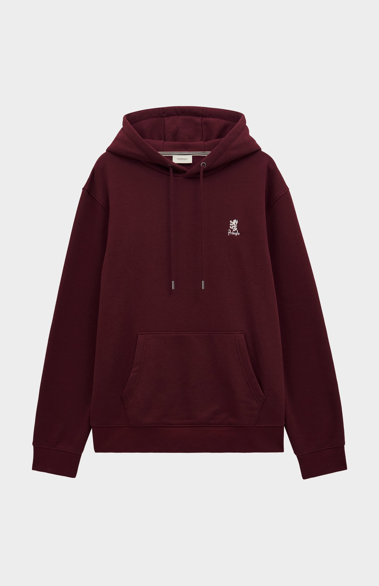Men's Hooded Jumper In Burgundy