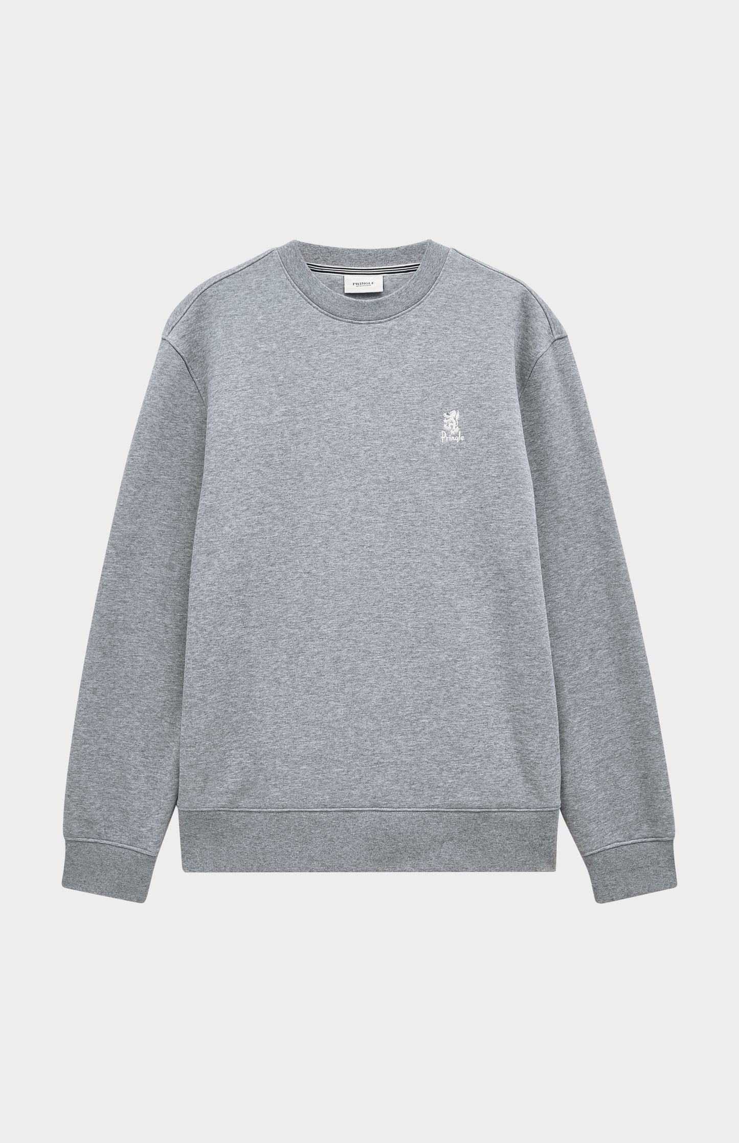Men's Crew Neck Sweatshirt In Grey Melange