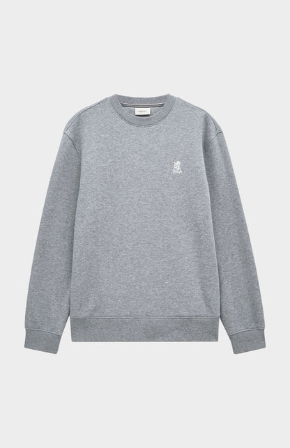 Men's Crew Neck Sweatshirt In Grey Melange