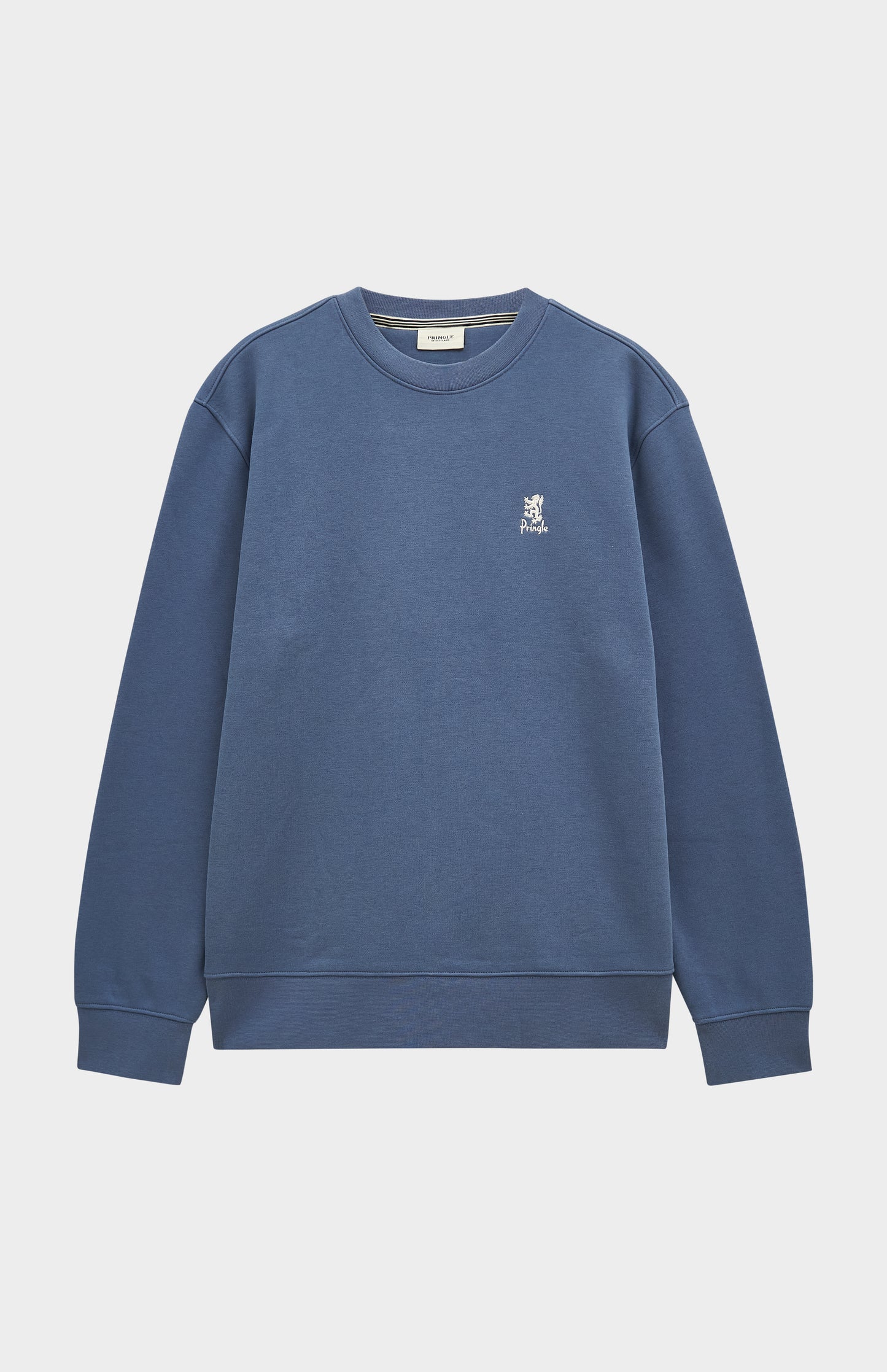 Pringle of Scotland Men's Crew Neck Sweatshirt In Bering Sea Blue