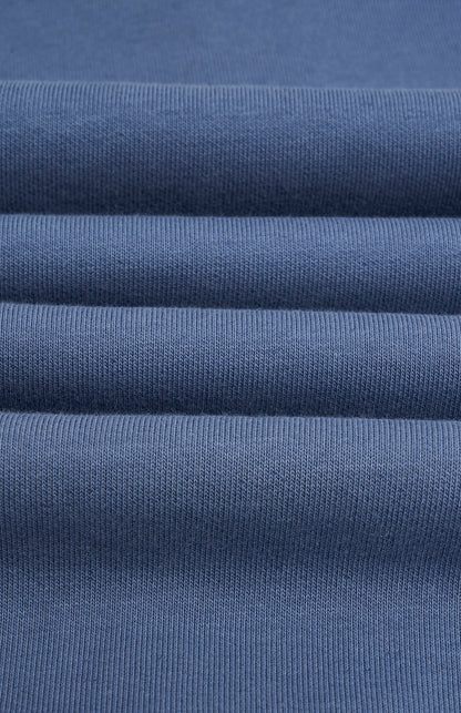 Pringle of Scotland Men's Crew Neck Sweatshirt In Bering Sea Blue fabric detail