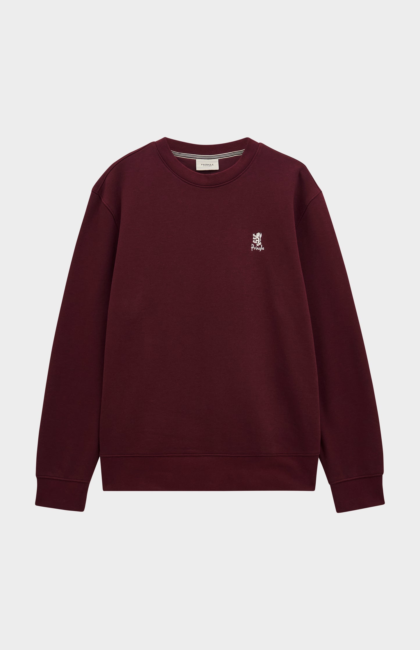 Men's Crew Neck Sweatshirt In Burgundy