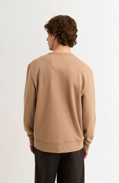 Men's Crew Neck Sweatshirt In Mushroom