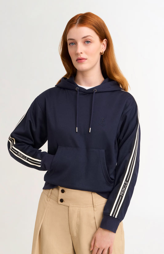 Women's Interlock Piqué Hoody Sweat In Navy