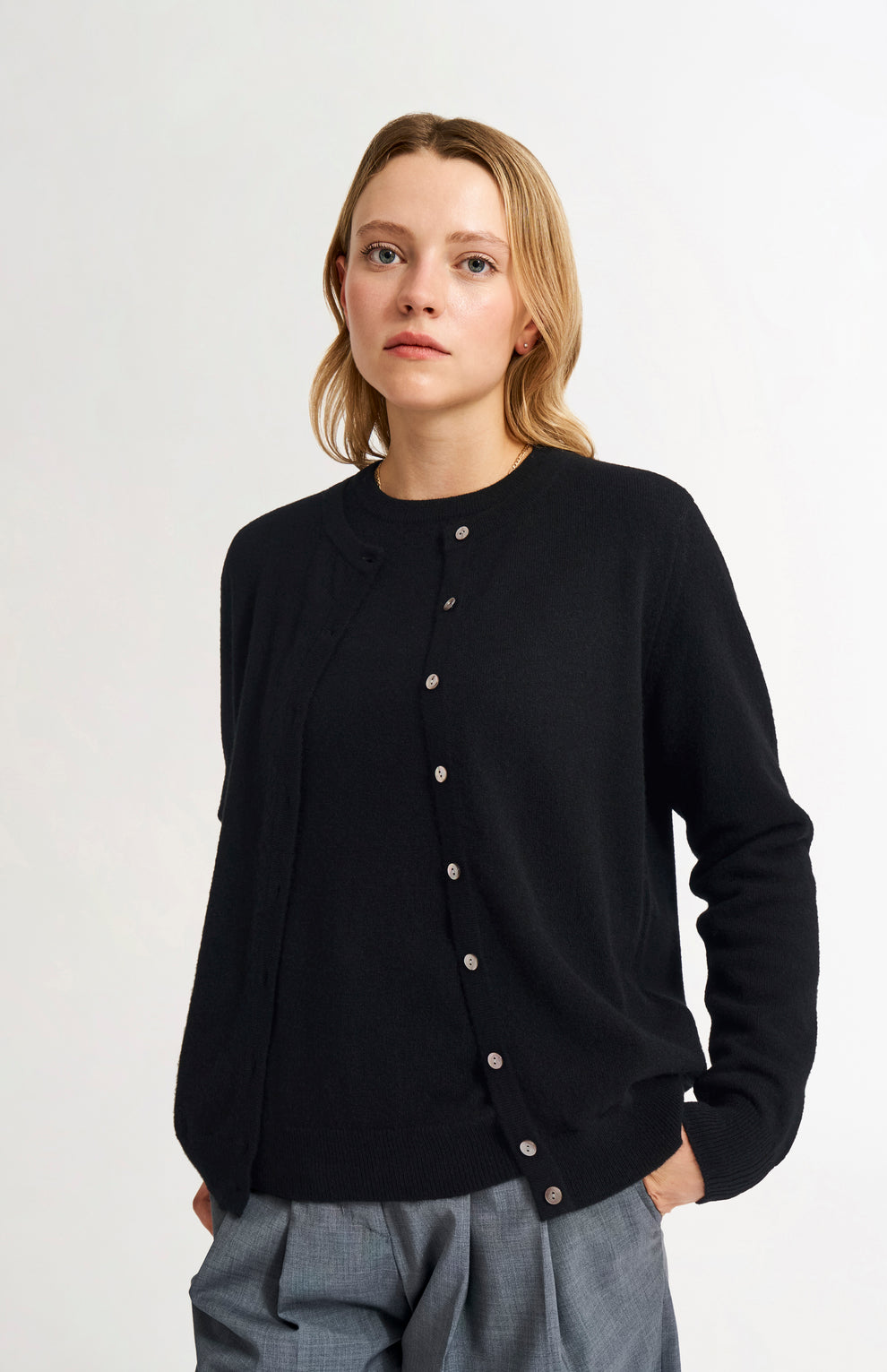 Game Day Classic Round Neck Cardigan main image 1