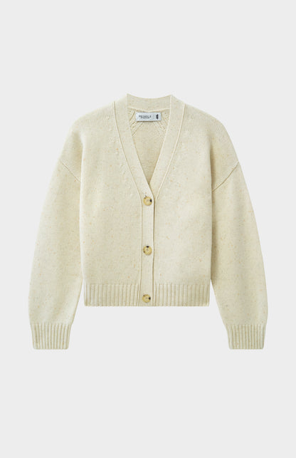 Pringle of Scotland Women's Chunky Cashmere Cardigan In Ivory