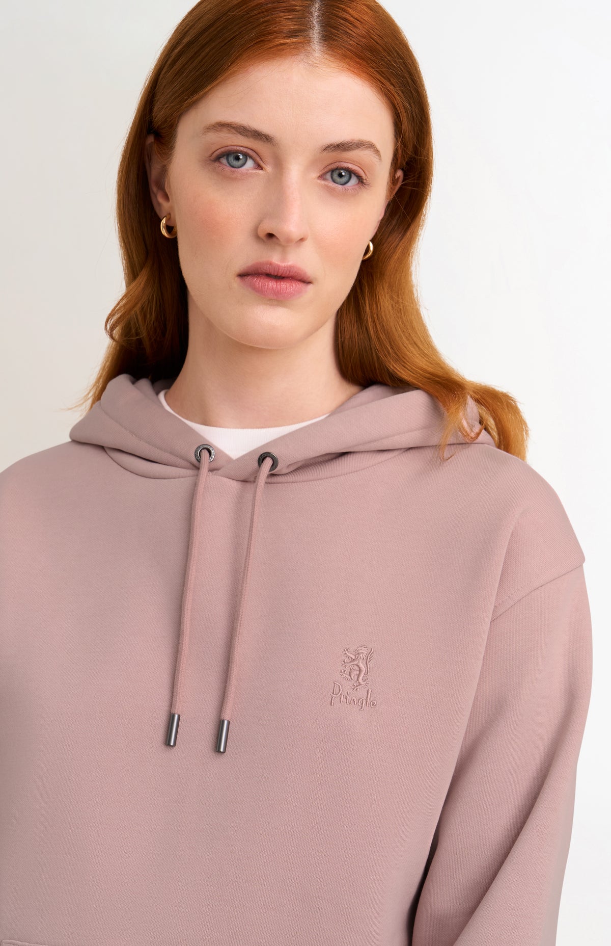 Women’s Brushed Back Pull Over Hoodie In Pink