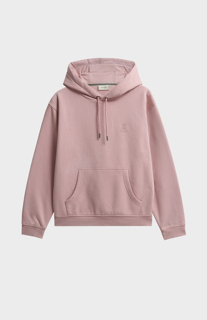 Women’s Brushed Back Pull Over Hoodie In Pink