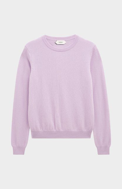 Women's Classic Crew Neck Cashmere Jumper In Lilac
