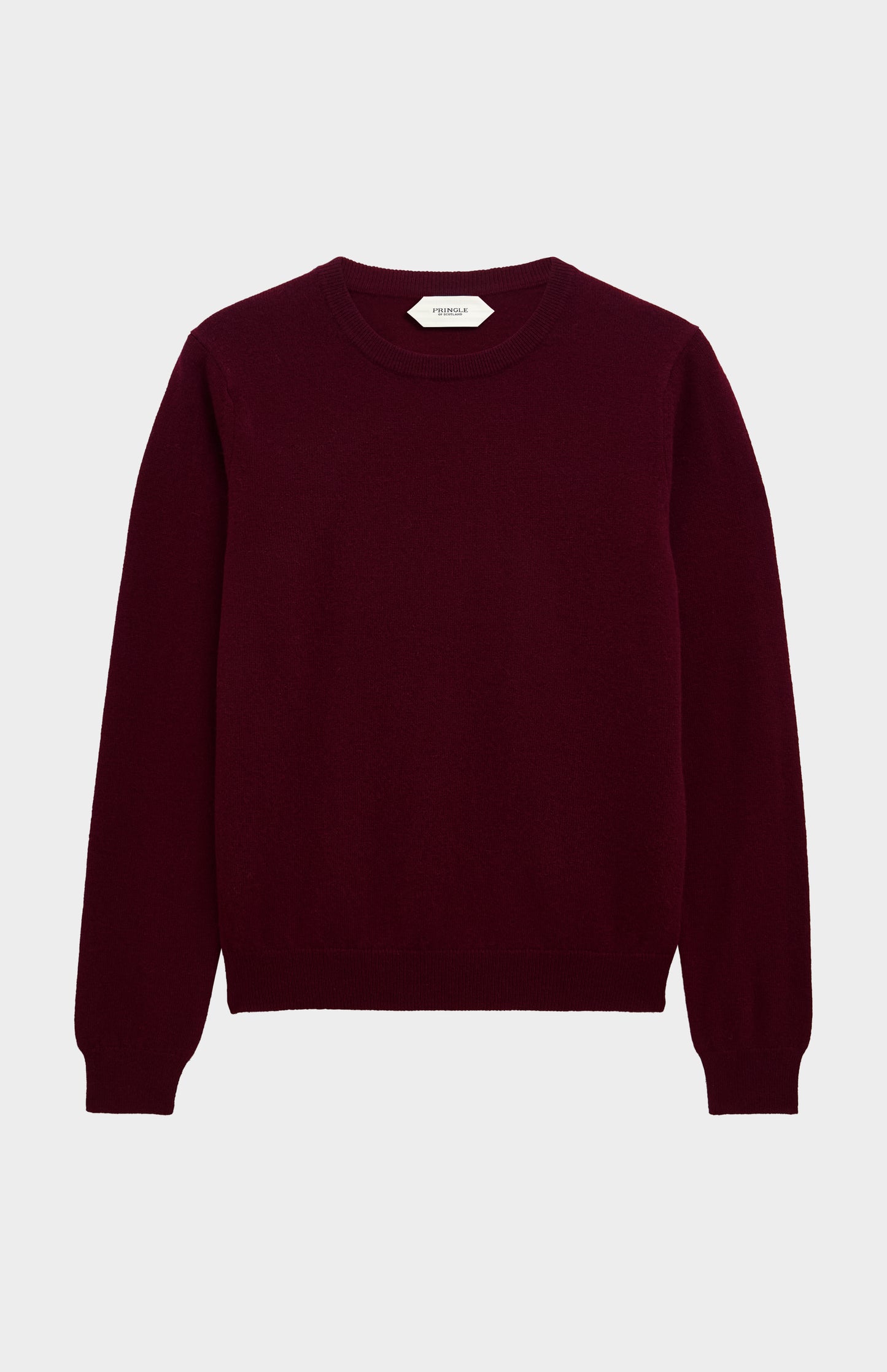 Women's Classic Crew Neck Cashmere Jumper In Burgundy