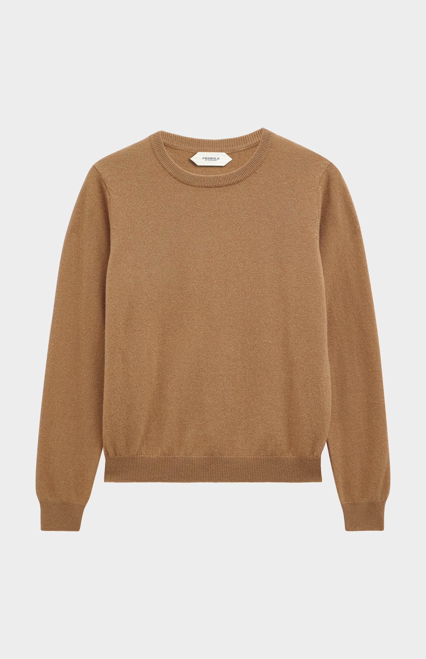 Women's Classic Crew Neck Cashmere Jumper In Camel