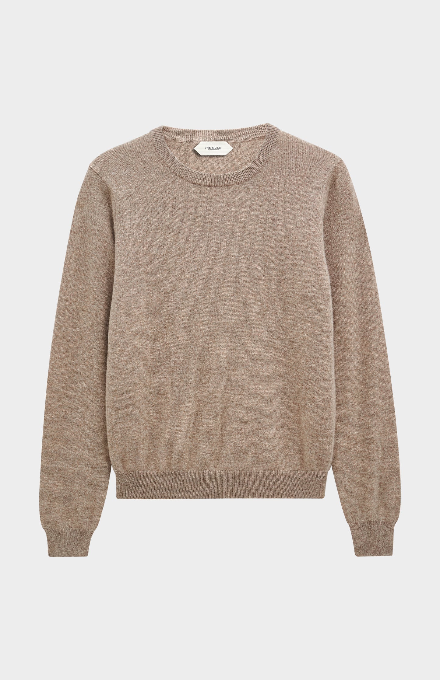 Women's Classic Crew Neck Cashmere Jumper In Mushroom Melange