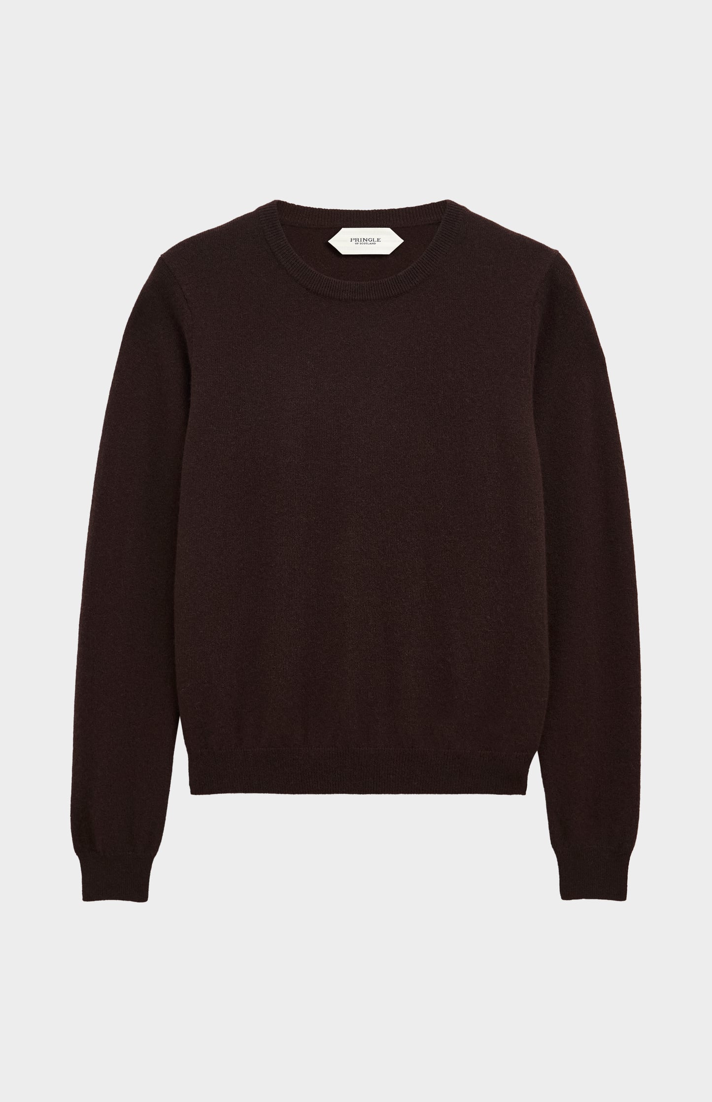 Women's Classic Crew Neck Cashmere Jumper In Dark Brown