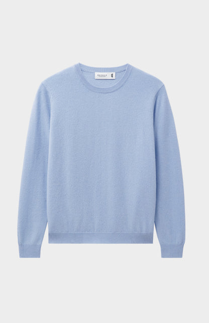 Pringle Women's Classic Round Neck Cashmere Jumper In Sky Blue