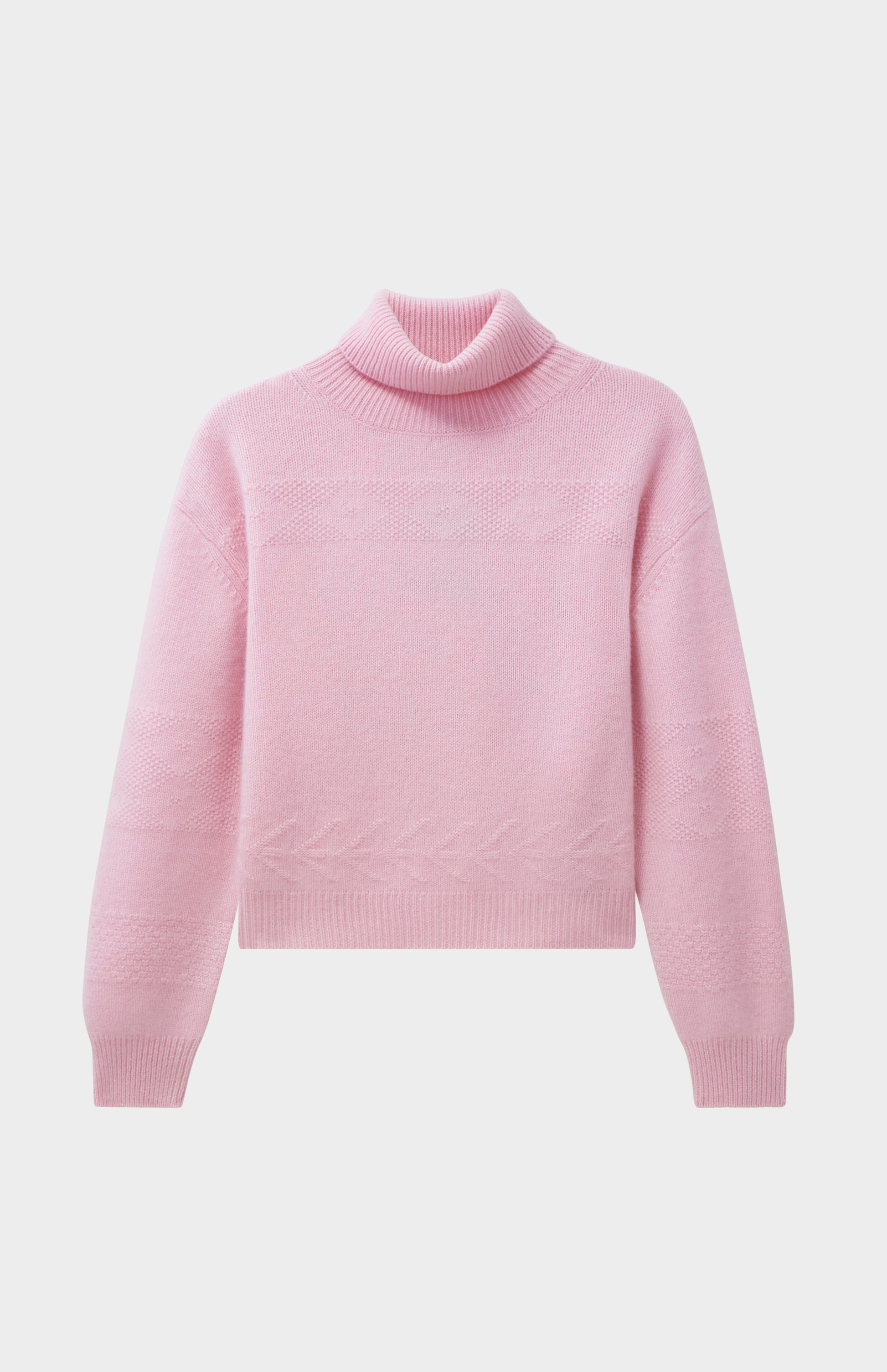 Pringle of Scotland Women's Roll Neck Cashmere Jumper In Pink