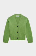 Pringle of Scotland Women's Cropped Cosy Cashmere Cardigan In Wood Sage
