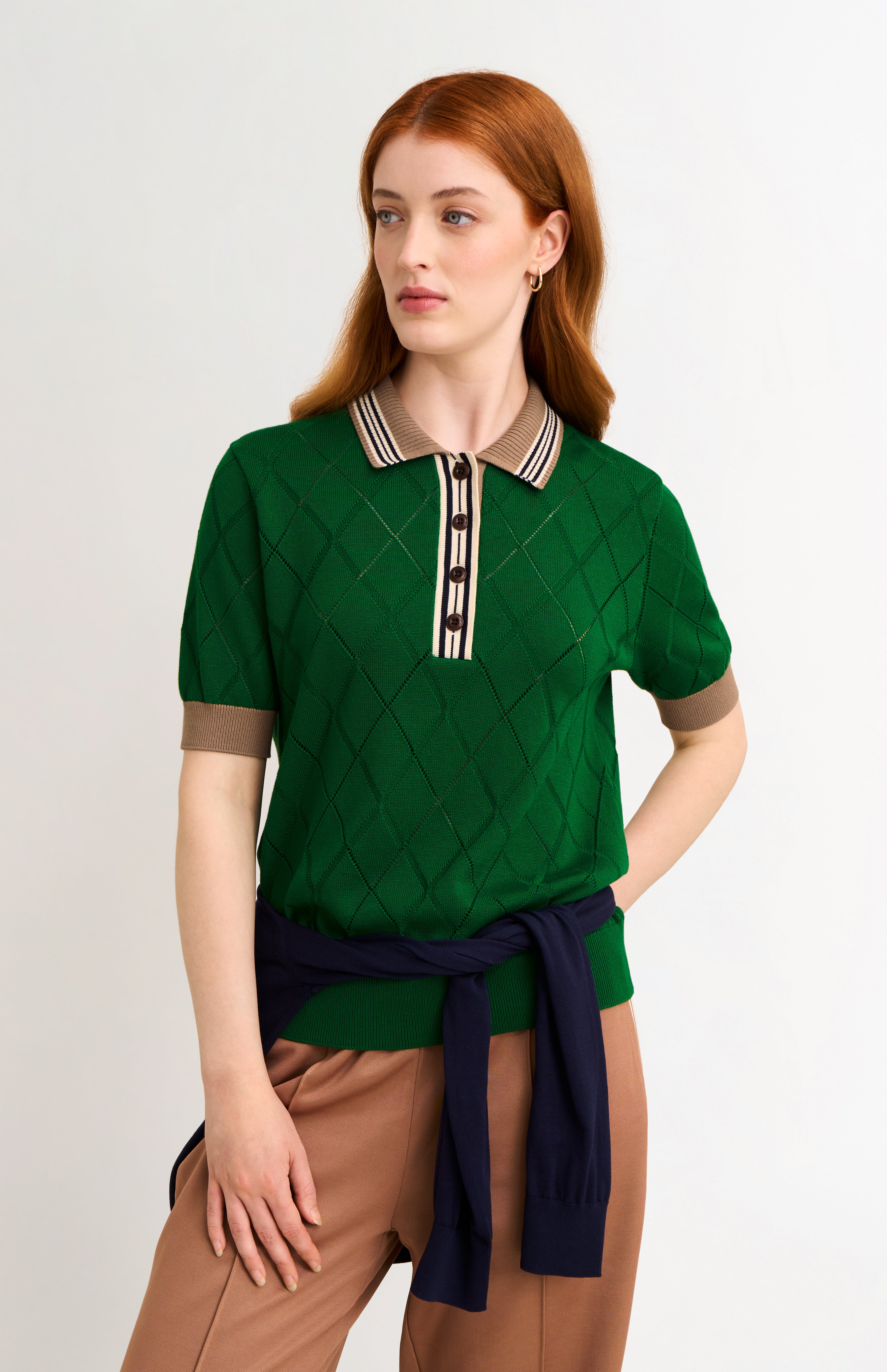 BANDEL CH-CEKER S'S POLO-SHIRTS XL グリーン ゴルフ BANDEL CH-CEKER S'S POLO-SHIRTS XL グリーン