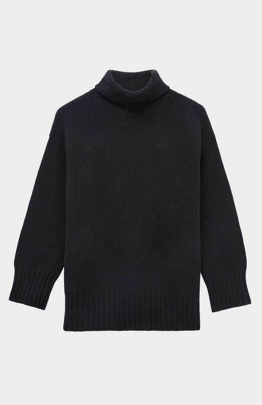 Pringle of Scotland High Neck Cosy Cashmere Jumper In Black