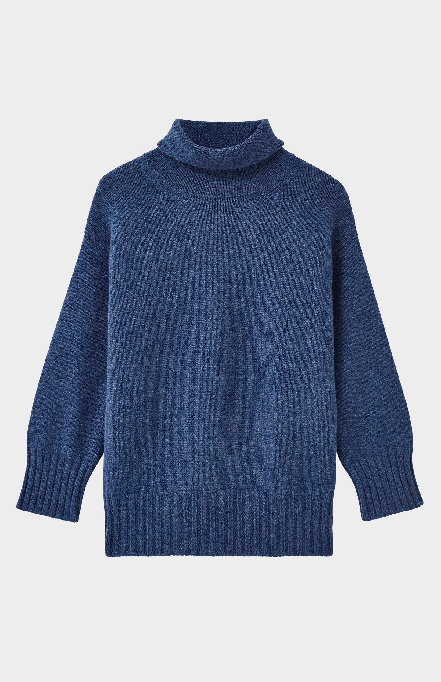 Pringle of Scotland High Neck Cosy Cashmere Jumper In Night Sky