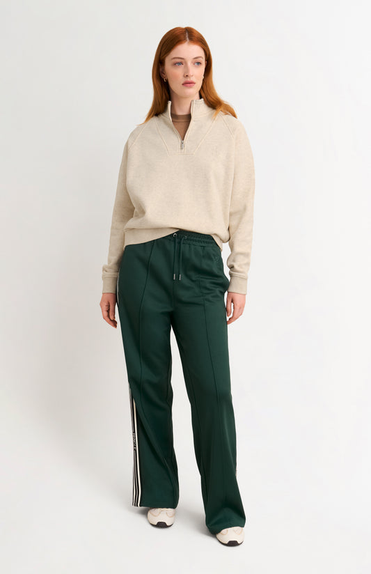 Women's Cotton  Sweat Pant In Green