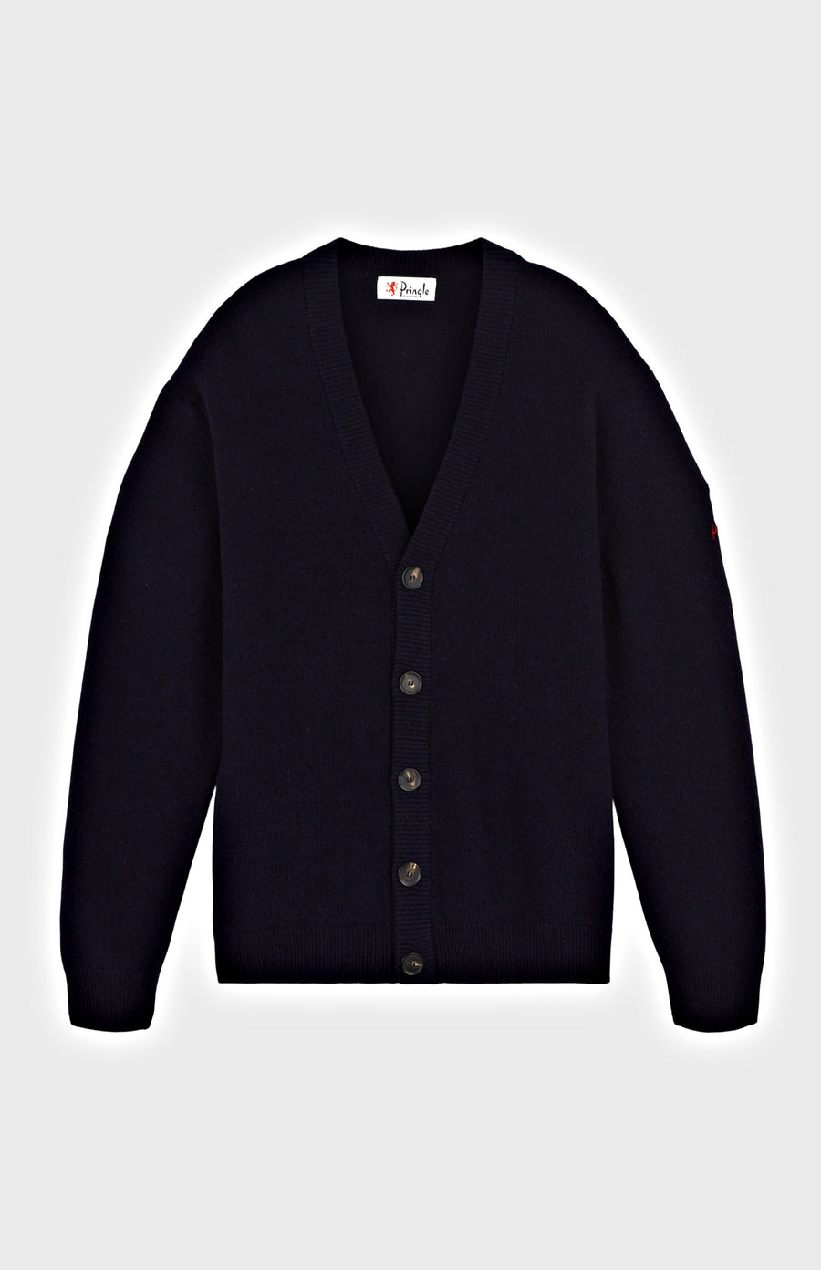 Pringle of Scotland Women's Archive Lambswool Blend Cardigan in Navy