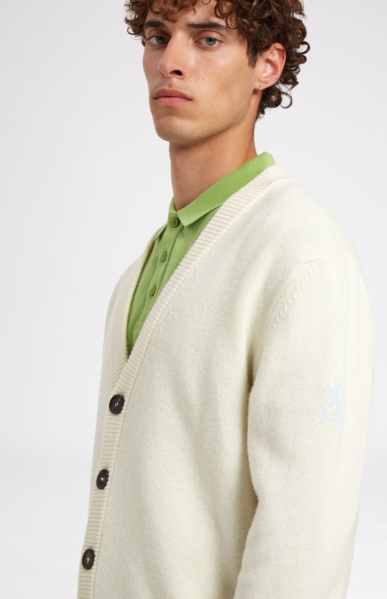 Men's Archive Lambswool Blend Cardigan In Ivory