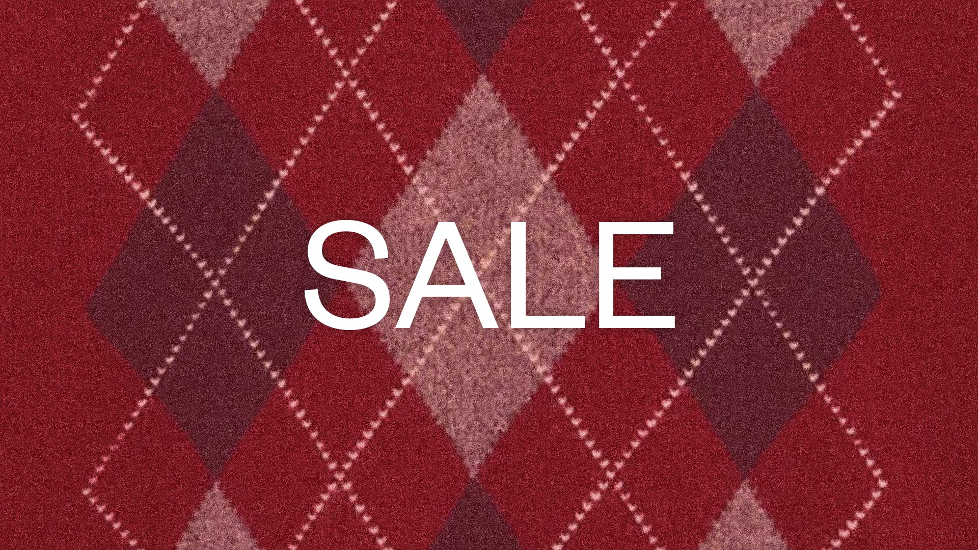 Pringle of scotland Winter Sale Banner Image in Argyle Design
