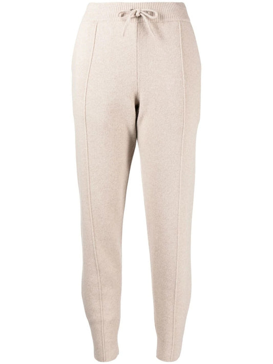 Women's Cashmere Blend Joggers In Stone Melange