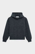 Pringle of Scotland Women's Cashmere Blend Hoodie In Charcoal