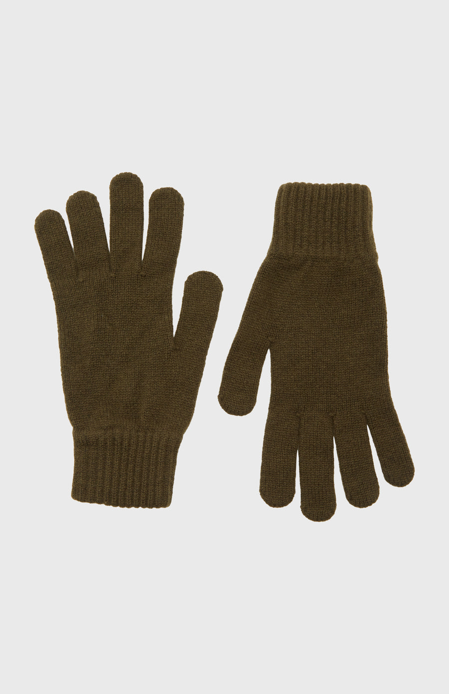 Women's Scottish Cashmere Gloves in Khaki - Pringle of Scotland