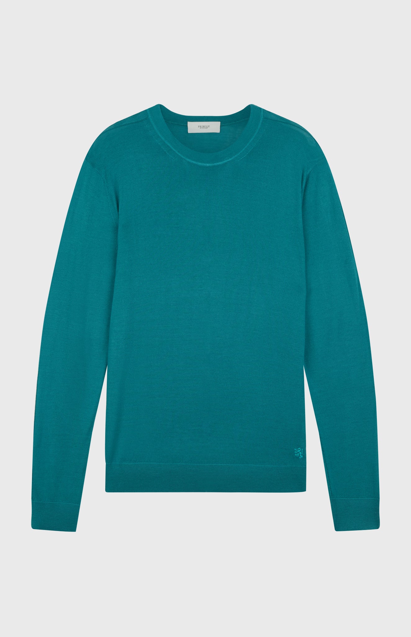 Pringle of Scotland Men's Round Neck Merino Jumper In Jade