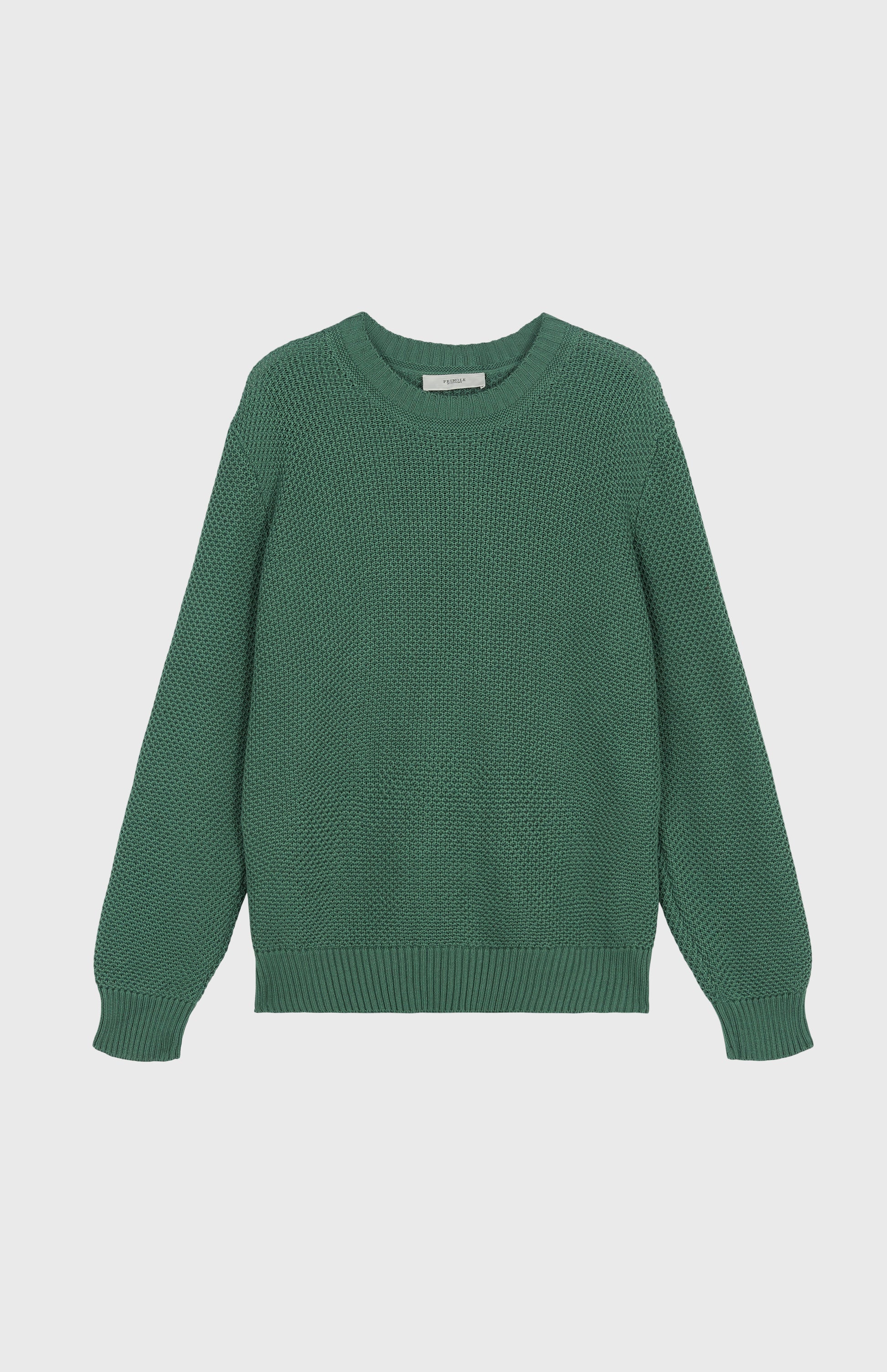 Pringle of Scotland Men's Round Neck Cotton Jumper in Forest Green