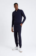 Pringle of Scotland Men's Knitted Merino Cashmere Joggers in Navy