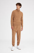 Men's Knitted Merino Cashmere Joggers In Vicuna