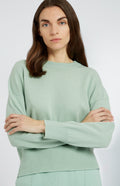Pringle of Scotland Lightweight Round Neck Cashmere jumper in Aniseed