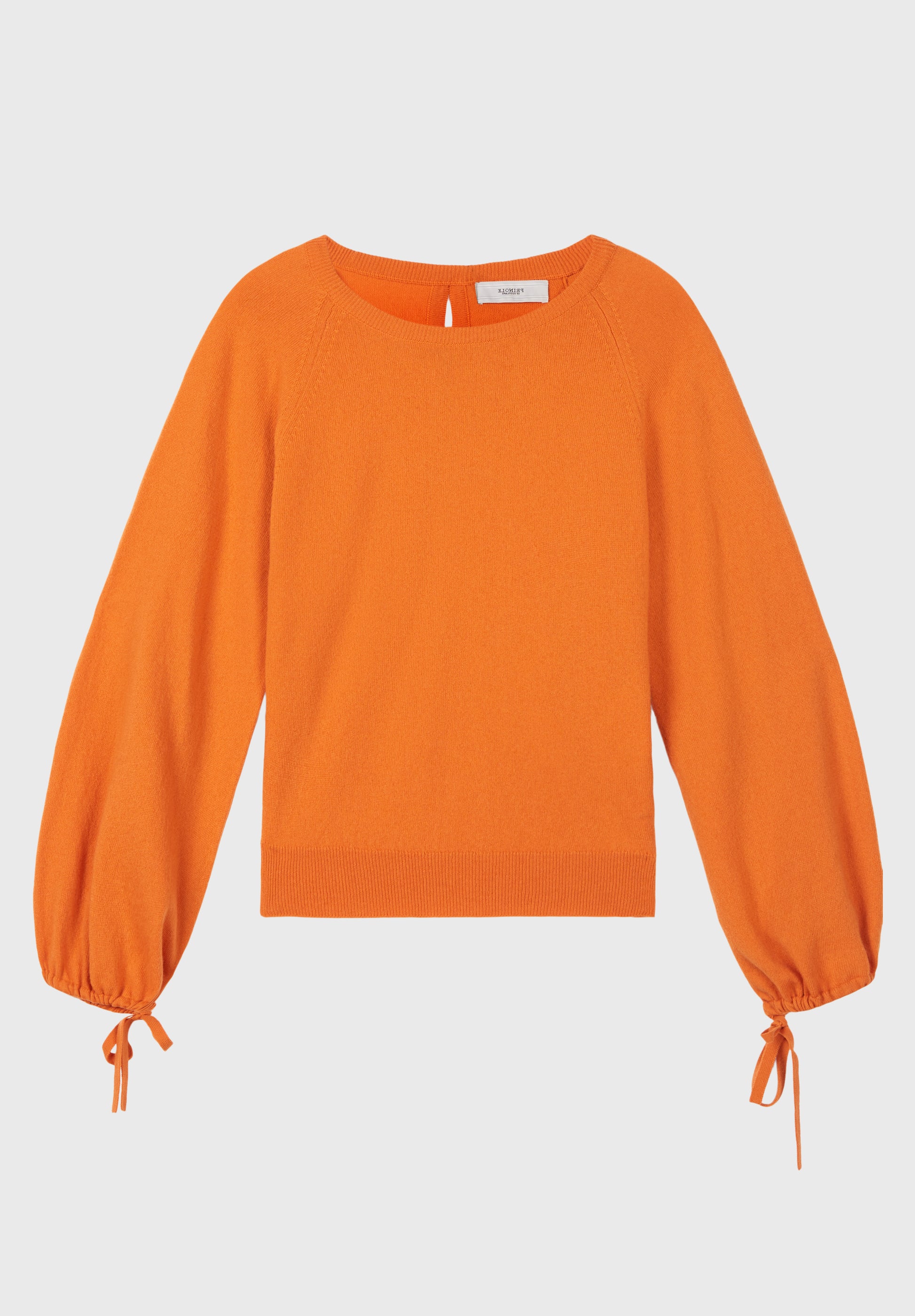 Pringle of Scotland Lightweight Round Neck Cashmere Jumper in Orange