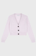 Women's Cropped Cashmere Cardigan In Pink
