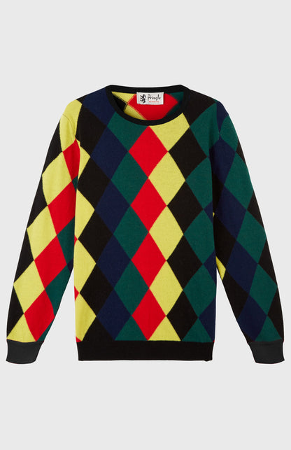 Pringle Reissued Harlequin Argyle Jumper