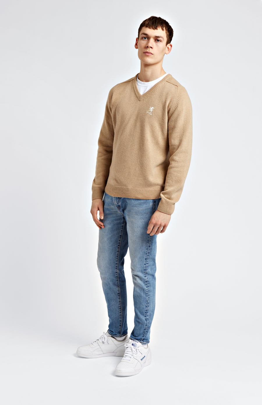 Archive Lambswool Jumper In Camel - Pringle of Scotland