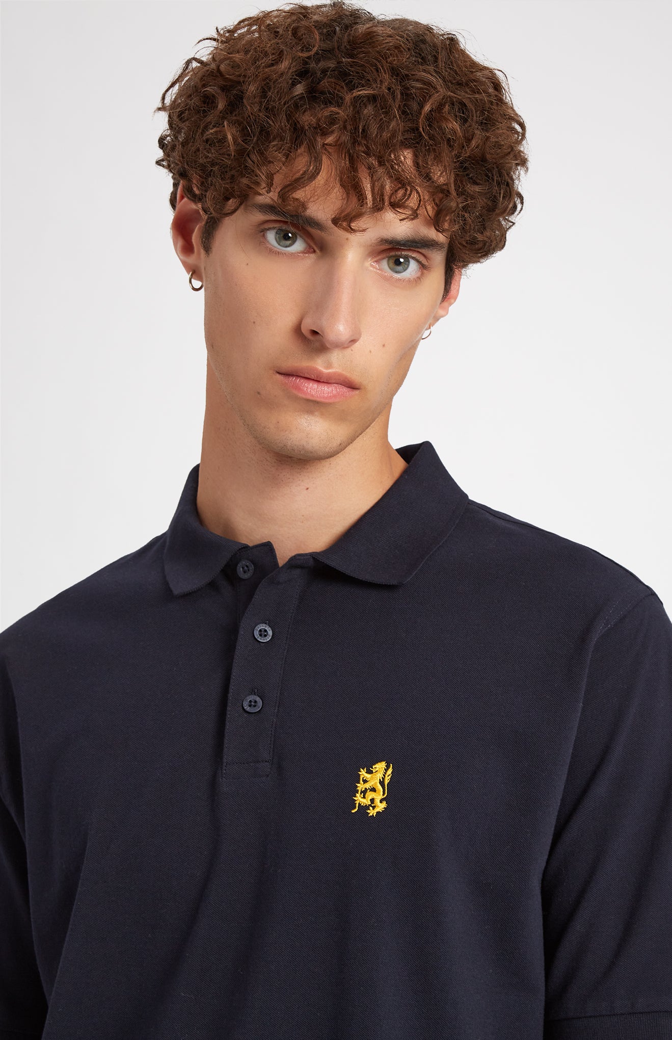 Pringle of Scotland Cotton Heritage Golf Polo Shirt In Navy