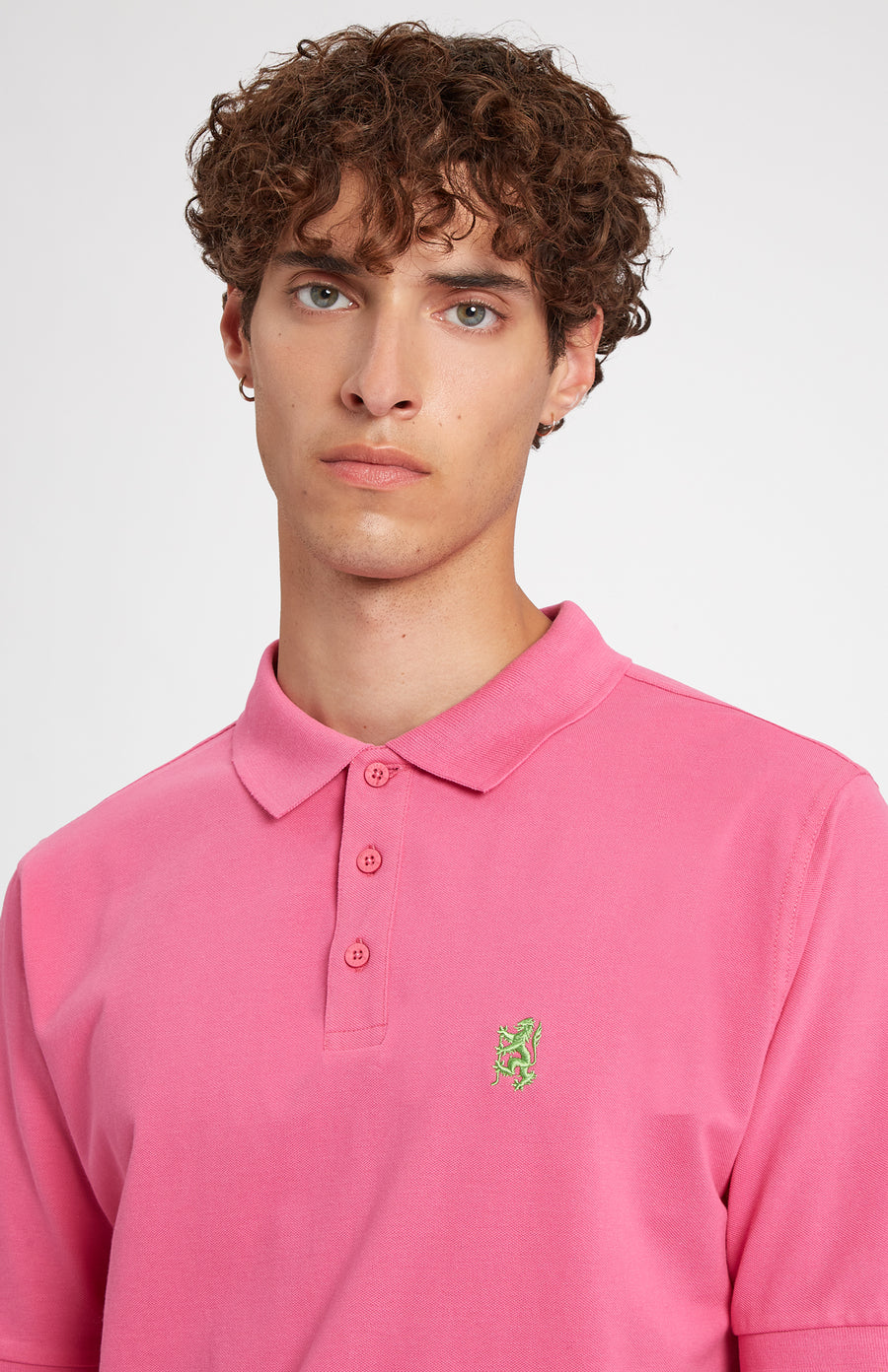 Cotton Heritage Golf Polo Shirt In Heather Pink