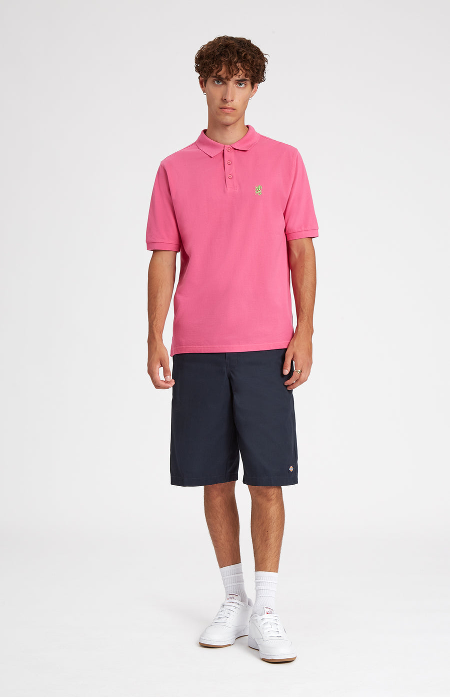Cotton Heritage Golf Polo Shirt In Heather Pink - Pringle of Scotland