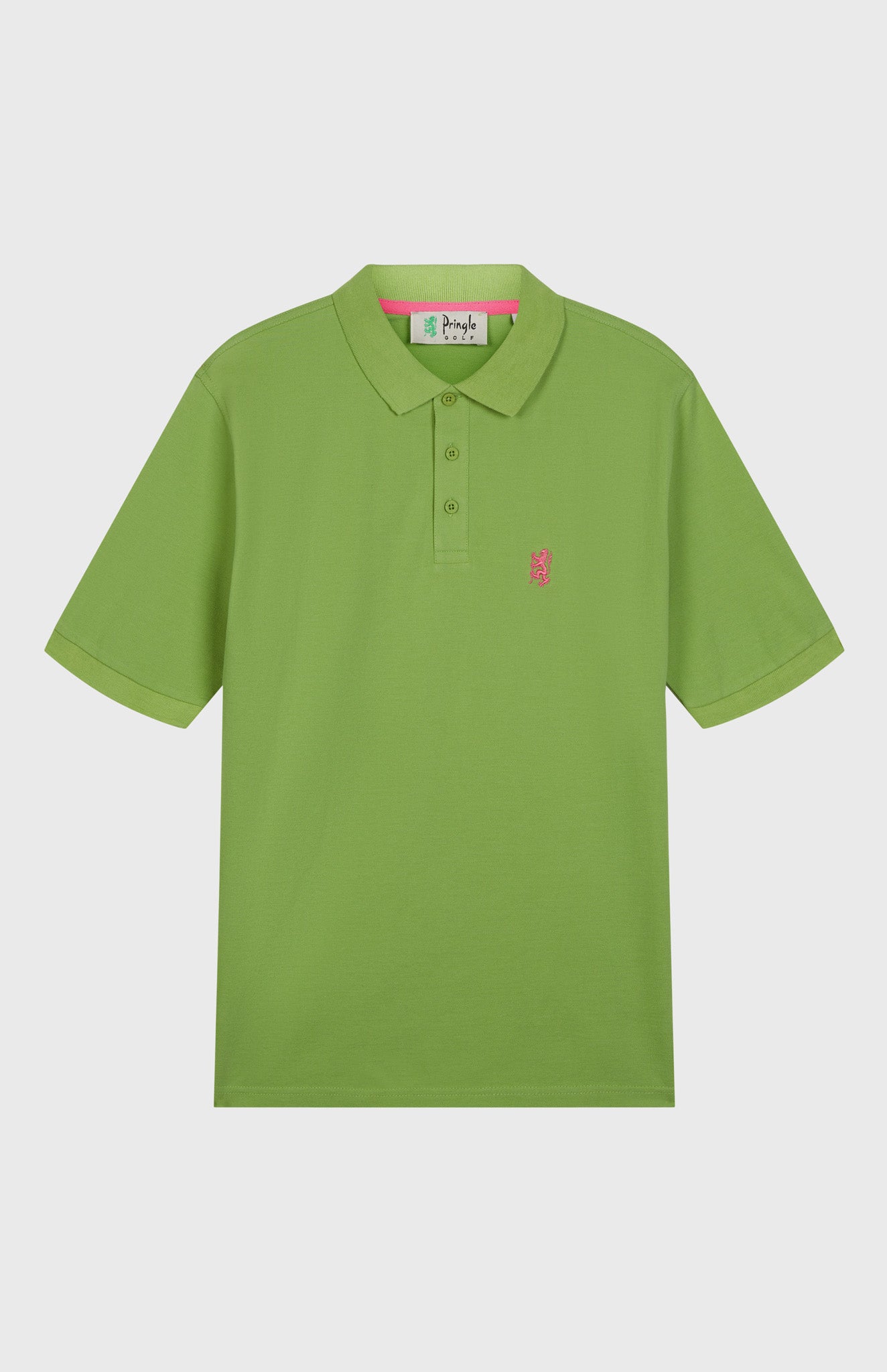 Heritage Golf Cotton Polo Shirt In Field Green - Pringle of Scotland